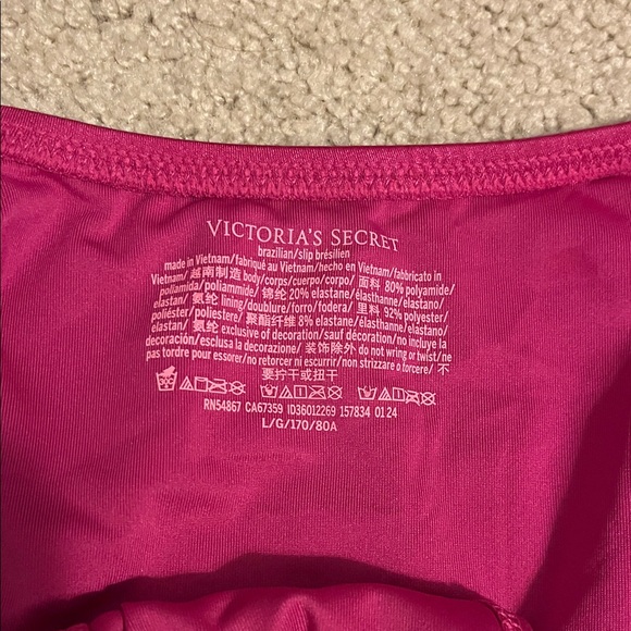 Victoria's Secret Fuchsia Bikini Top and Bottom - Picture 2 of 6